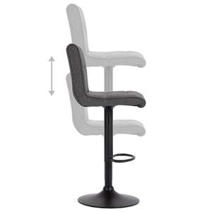 Sgabello da Bar in tessuto grigio scuro - Product Image 5