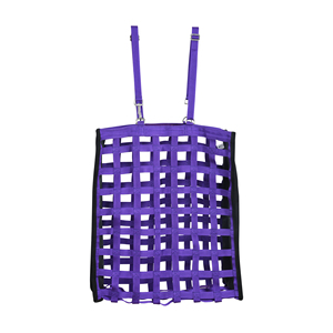 Bolsa de Heno para Caballos de Nailon Morado Premium, Red de Heno de Alimentación Lenta, Gran Capacidad, Correa Ajustable, Bolsa de Alimentación Resistente y Duradera - Product Image 5
