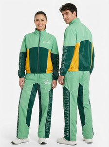 Ensemble veste et pantalon de jogging en nylon avec logo réfléchissant personnalisé, vêtements de sport, tenue de sport pour la course à pied, fitness, coupe-vent, imperméable - Product Image 5