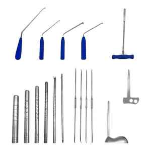 Conjunto de instrumentos para cirugía espinal para procedimientos vertebrales, fijación espinal, descompresión, preparación ósea y uso profesional - Product Image 2