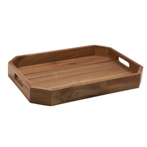 Natural Acacia Wood <b>Oval</b> Serving Tray Eco-Friendly Decorative Wooden Platter for <b>Coffee</b> <b>Table</b> Food and Jewelry Minimalist Trays - Product Image 6
