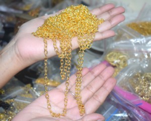 Wholesale Sameer Art and Craft Brass 18K Gold Plated Minimal Fashion Link Chain for Pendants & Jewelry <b>Box</b> Packed From Rajasthan - Product Image 3