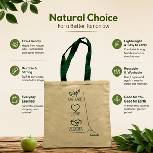 Bolsa de Compras Reutilizable de Algodón Ecológico Resistente Personalizada |   Bolsa de Transporte Reutilizable Premium para Uso Diario, Exportador Mayorista de India - Product Image 5