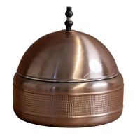 Plat de service de luxe en acier inoxydable doré avec couvercle, chauffe-plats de buffet, pour traiteur, écologique et durable pour banquets hôteliers