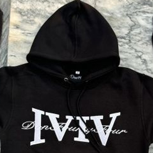Conjuntos de chándal holgados de poliéster/algodón personalizados, estilo vintage desgastado, con pantalones acampanados y sudadera con capucha, de invierno, color liso, con cordón ajustable - Product Image 5