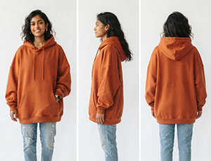 Women Baggy Drop Shoulder Hoodies Pullover Heavy <b>Weight</b> 430 GSM Drawstring Hoodie Ladies 100% Cotton Oversize Loose Fit Hoodies - Product Image 5