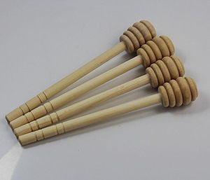 Cuillère à miel en bois de luxe, faite à la main, pour servir du miel biologique et décorer la table de cuisine - Product Image 6