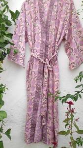 2025 nouveau produit main cravate teinture Kimono veste vacances Boho coupe ample veste vêtements de plage couvrir vacances d'été femmes Kimono Robe - Product Image 4