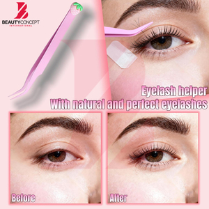 Meilleur produit : Pinces à cils roses fraise mignonnes en acier inoxydable, haute précision, pour extensions de cils volume - Product Image 2