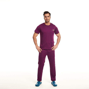 Veste d'uniforme médical anti-rides personnalisée en usine, extensible, pour infirmières, ensembles d'uniformes médicaux - Product Image 2