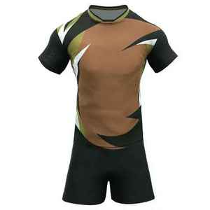 Camiseta de Rugby para Hombre, Manga Corta, Cuello Redondo, Impresión por Transferencia de Calor, Absorbe la Humedad, Tallas Regulares y Grandes, 100% Poliéster, Adulto - Product Image 1