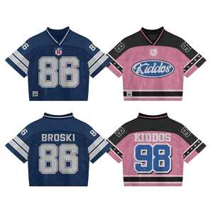 Nouveauté : Maillots de baseball personnalisés imprimés, T-shirts amples en maille à séchage rapide pour l'entraînement, Maillots de football vintage - Product Image 4