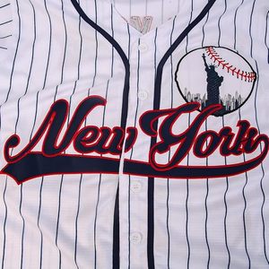 Maillots de baseball New York 99 brodés, chemises hip-hop boutonnées pour hommes, vêtements pour fête, cadeau de Noël - Product Image 3