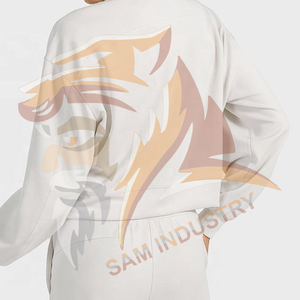 Sweat-shirt en coton épais surdimensionné pour femme, style streetwear d'hiver, sweats-shirts surdimensionnés de luxe pour femme - Product Image 5
