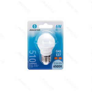 Lampadina a LED Aigostar G45 E27 6W 6500K bianco freddo 510Lm a risparmio energetico - Product Image 2