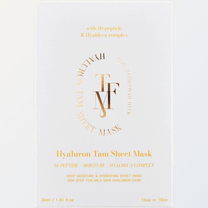 แผ่นมาส์กหน้าเกาหลี แบรนด์เกาหลี K-Beauty Tapomi Hyalruron Tam Sheet Mask 10 แผ่น ผลิตในเกาหลี ไฮยาลูรอนิก แอซิด - Product Image 1