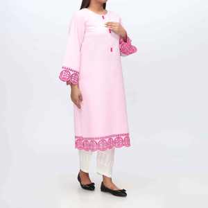 Schiflli Embroidered Shirt PW3219 1PC <b>Club</b> <b>Dress</b> with Intricate Embroidery - Product Image 2
