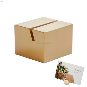 Soporte para tarjetas de latón de tendencia popular altamente demandado, tarjetas de visita a menudo utilizado para exhibir, colocar tarjetas o pequeñas notas y fotos. - Product Image 6