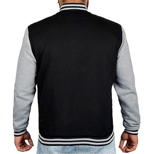 Men's Plus Size <b>Winter</b> Varsity <b>Jacket</b> Stand Collar Hooded <b>Waterproof</b> Breathable Wool with Embroidery Patchwork Design - Product Image 3