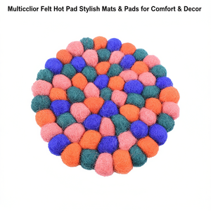 Alfombrillas y Protectores de Fieltro Multicolor, Elegantes y Prácticos para Comodidad y Decoración - Product Image 2