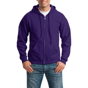 Sudadera con capucha y cremallera completa para hombre, de primera calidad, estilo moderno, diseño liso, para invierno, con cuello con capucha, cremallera de alta calidad. - Product Image 6