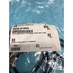 Câble BNC mâle vers N mâle RG58 - 2 AMAT 0620-01093 - Équipements et pièces semi-conductrices de renommée mondiale à la fois fiables et durables - Product Image 6