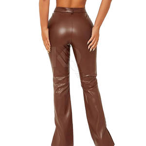 Pantalones de cuero modernos para mujer, corte ajustado, diseño de talle alto, para fiestas, salidas nocturnas y moda diaria con confianza. - Product Image 3