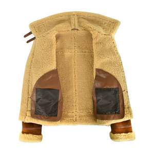 <b>Men's</b> Winter Real Sheepskin <b>Shearling</b> Fur <b>Jacket</b>/Real Brown Sheepskin Winter <b>Jacket</b> Brown/Latest Sheepskin Fur <b>Jacket</b> for <b>Men</b> - Product Image 5