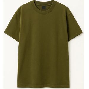 Camiseta de Hombre 100% Algodón, Estilo Moderno con Hombros Caídos, Transpirable, Cómoda, Informal, para Verano, con Logotipo Personalizado - Product Image 1