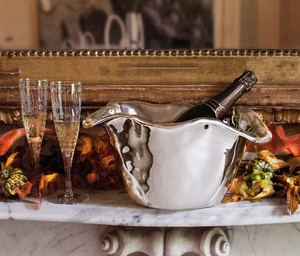 Premium <b>silver</b> wine cooler <b>bucket</b> stylish <b>silver</b> stainless steel wine <b>ice</b> <b>bucket</b> with beautiful egdes hot selling product - Product Image 5