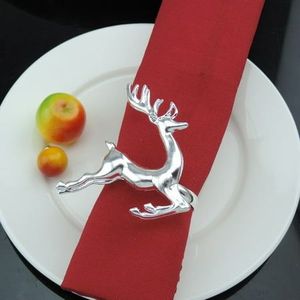 Artistic Aluminum Reindeer Napkin Ring Featuring Reindeer Motif For Festive Holiday Table Decor - Product Image 2