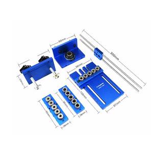 Outils de travail du bois : <span class=keywords><strong>Guide</strong></span> de perçage triple 3-en-1, gabarit de précision pour perçage à angle précis - Product Image 5