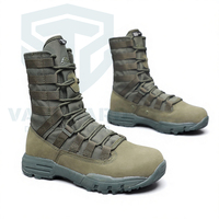 Bottes tactiques en cuir unisexe pour la vente en gros, chaussures de sécurité respirantes pour le travail, baskets de randonnée, bottes tactiques pour l'entraînement physique et les missions.