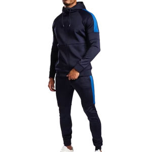 Ensemble de survêtement de sport personnalisé imprimé pour l'extérieur : veste et pantalon de course, tenue d'entraînement de fitness en gros, ensemble athlétique chaud 2 pièces - Product Image 2
