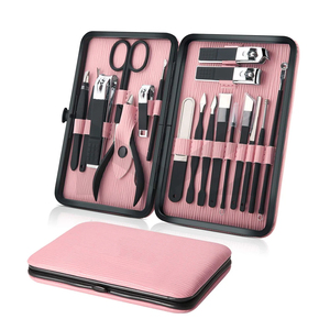 OEM Factory Professional 18-Piece High Quality Stainless Steel Manicure <b>Set</b> <b>Nail</b> Cutter & Cuticle Nippers Lightweight Kit - Product Image 1
