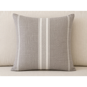 Funda de Cojín a Rayas Teñida con Hilo 100% Lino |   Funda de Almohada Decorativa Premium para Sofá, Cama y Decoración del Hogar - Product Image 1