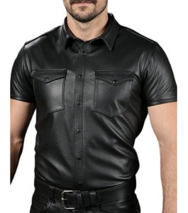 Mens Form Dress <b>Shirt</b> Personalized Text Name Custom Logo Solid Poplin Breathable Eco Friendly Anti-UV Cotton <b>Half</b> Sleeve <b>Shirt</b> - Product Image 3