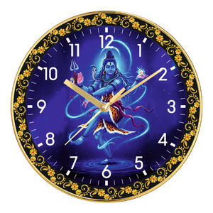 Mahakal Personalized <b>Wall</b> <b>Clock</b> <b>3D</b> Idol Design Luxury Gift for Graduation & Chinese New Year - Product Image 1