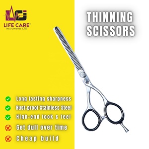 Ciseaux de texturage professionnels de haute qualité, modèle fin, pour un texturage lisse et précis, par Life Care Instr. - Product Image 3