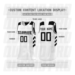 Maillots de basket-ball personnalisés, taille et design sur mesure, qualité supérieure, confortables, pour hommes et unisexe. - Product Image 3