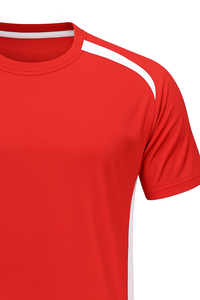 เสื้อเจอร์ซีย์กีฬาแขนสั้นแบบยูนิเซ็กซ์สั่งทำพิเศษ 100% โพลีเอสเตอร์ แห้งเร็ว ระบายอากาศได้ดี ป้องกันแบคทีเรีย ชุดฟุตบอล - Product Image 5