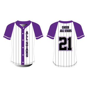 Camisetas de Béisbol Personalizadas con Estampado y Bordado, Transpirables, Cuello en V, Color Personalizado, Uniformes de Béisbol Unisex para Equipos, Nuevas - Product Image 1