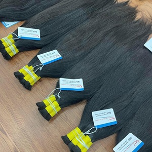 ผมต่อผมมนุษย์ผมตรงสีดำธรรมชาติสำหรับผมคนเวียดนามและผมดิบ - Product Image 3