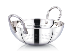 Meilleure poêle à frire antiadhésive en acier inoxydable robuste avec couvercle en verre pour nouilles à sauter/Cheowmein écologique allant au four - Product Image 2