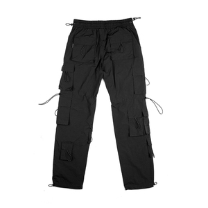 Pantalones Cargo Utilitarios Personalizados al por Mayor para Hombre, de Algodón, Estilo Paracaídas, de Cintura Media, Holgados, Rectos, con Múltiples Bolsillos, para Streetwear - Product Image 1