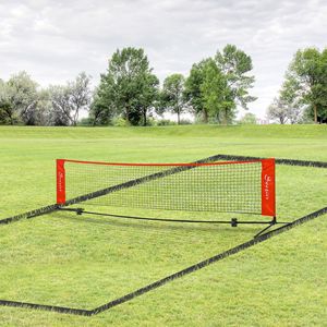 Rete da allenamento multifunzione a doppia faccia per calcio e badminton da 23 piedi con borsa per il trasporto, ideale per uso esterno, spiaggia e giardino - Product Image 1