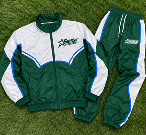 Custom <b>Men</b> Green <b>White</b> Tracksuit Set Lightweight Windbreaker <b>Jacket</b> & Jogger Pants Wholesale Sportswear Tracksuit Manufacturers - Product Image 6