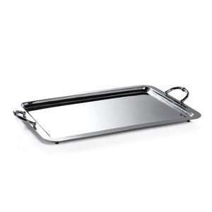 Large Stainless Steel Serving <b>Tray</b> For Serving Food Drinks <b>Snacks</b> In Parties Weddings And Special Occasions - Product Image 1