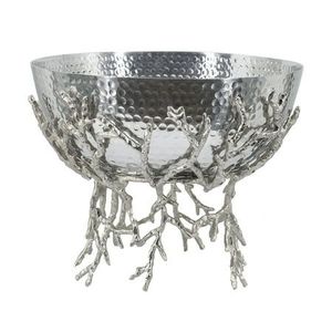 Bol à fruits en métal poli doré de style américain moderne, en laiton antique écologique METAL WAVE - Product Image 6