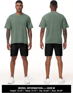 Camisetas Extra Grandes Personalizadas para Hombre, 100% Algodón, Transpirables, de Secado Rápido, Ecológicas, Corte Holgado - Product Image 5